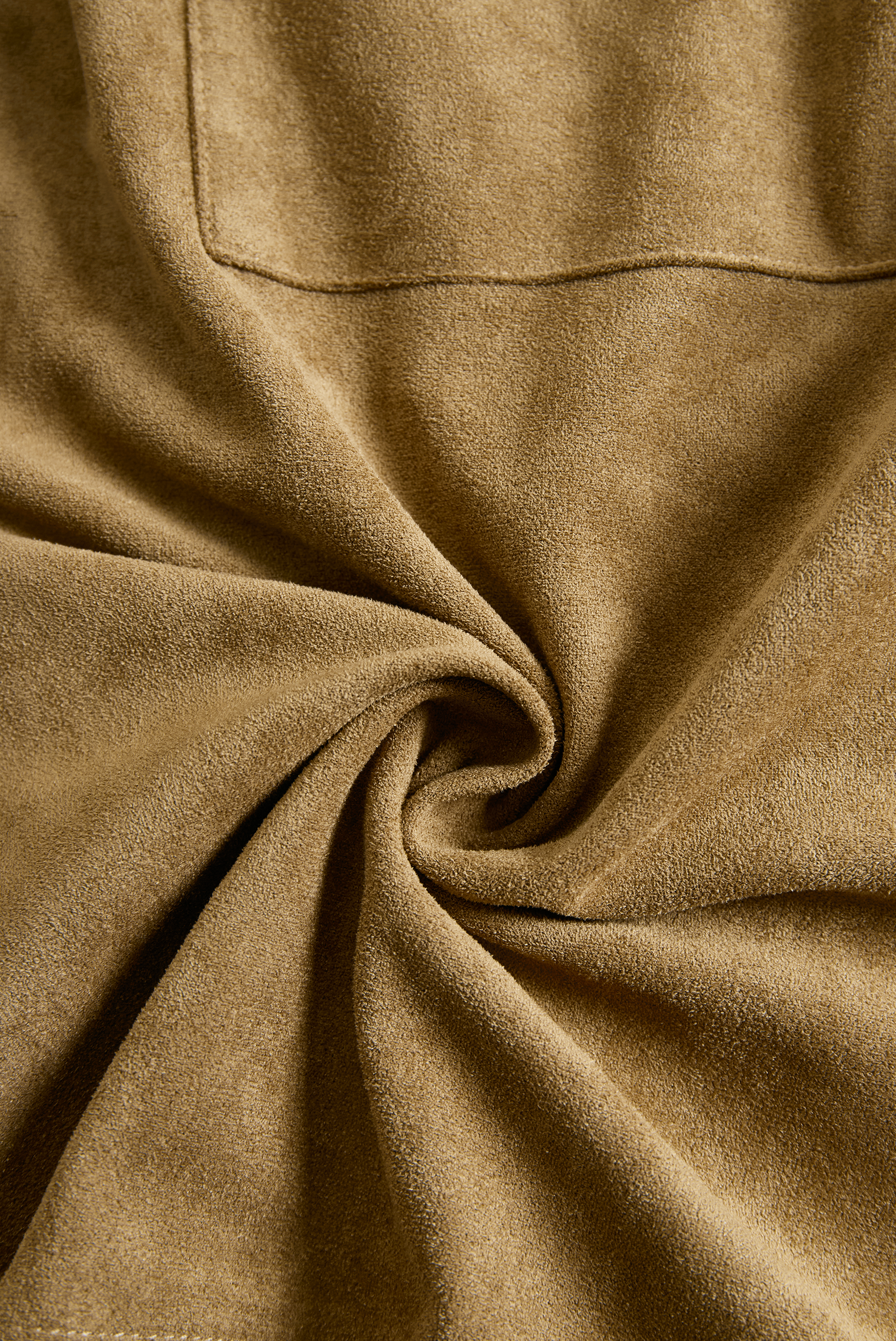 Suede Lapel Single-Breasted Midi Dress