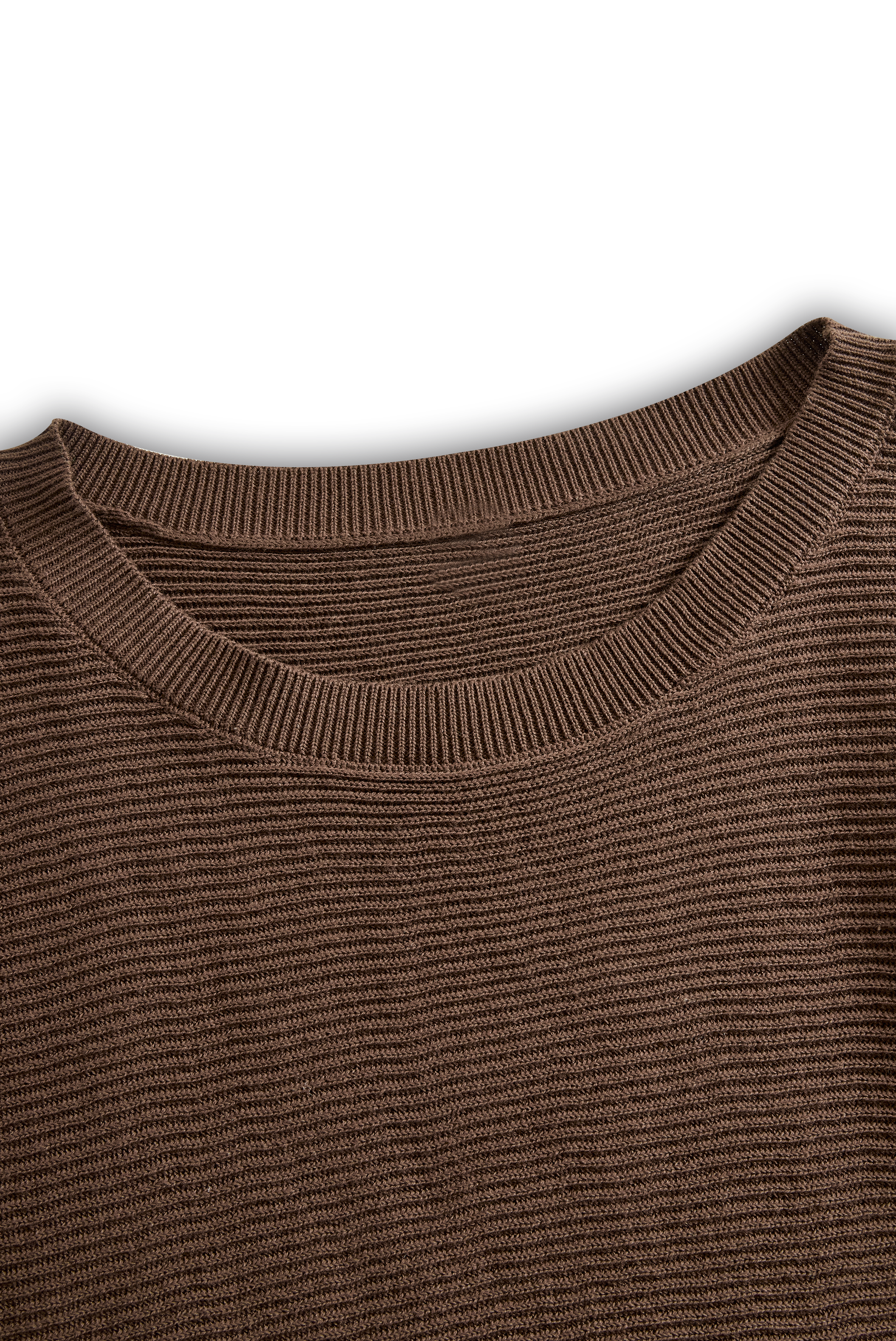 Knit Round Neck Sweater & Skirt Set