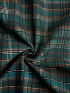 Plaid Lapel Belted Maxi Dress