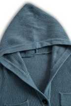 Hooded Knit Slim Maxi Dress
