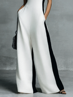 Color-Block Thin Strap Jumpsuit