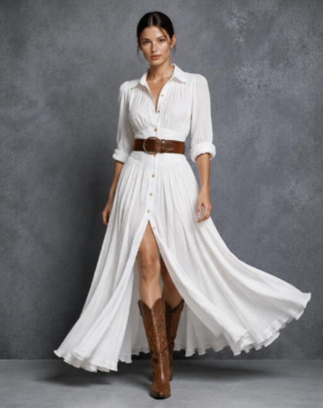 White Linen V-Neck Sleeveless Top & Trousers Set