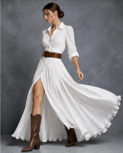 White Linen V-Neck Sleeveless Top & Trousers Set