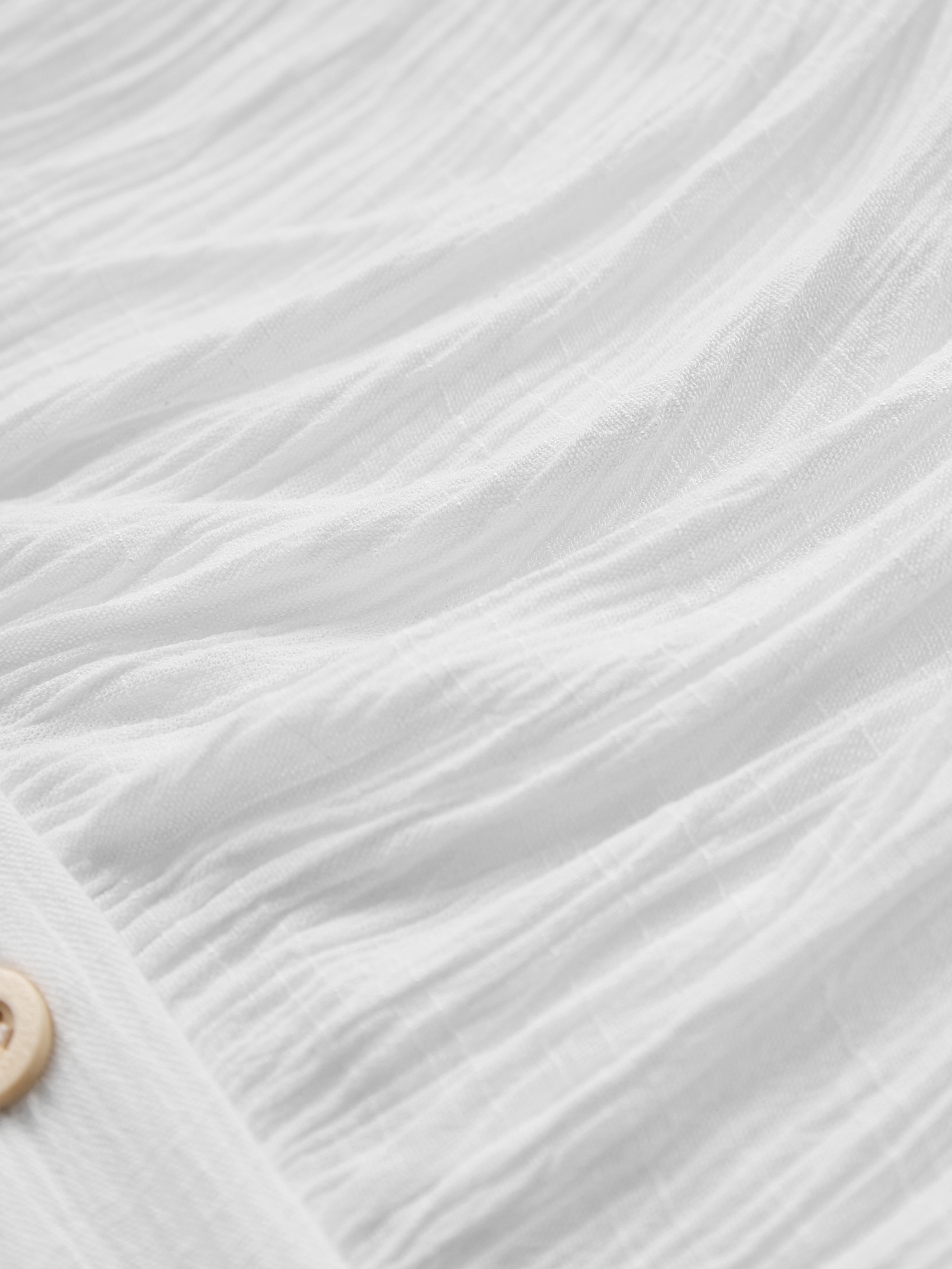 White Linen V-Neck Sleeveless Top & Trousers Set