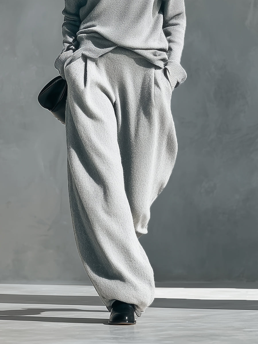 One-Shoulder Cut-Out Knit Set