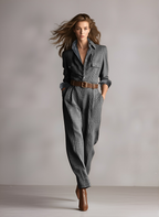 Tweed Plaid Utility Jumpsuit