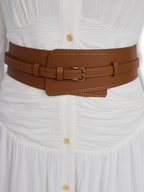 White Linen V-Neck Sleeveless Top & Trousers Set