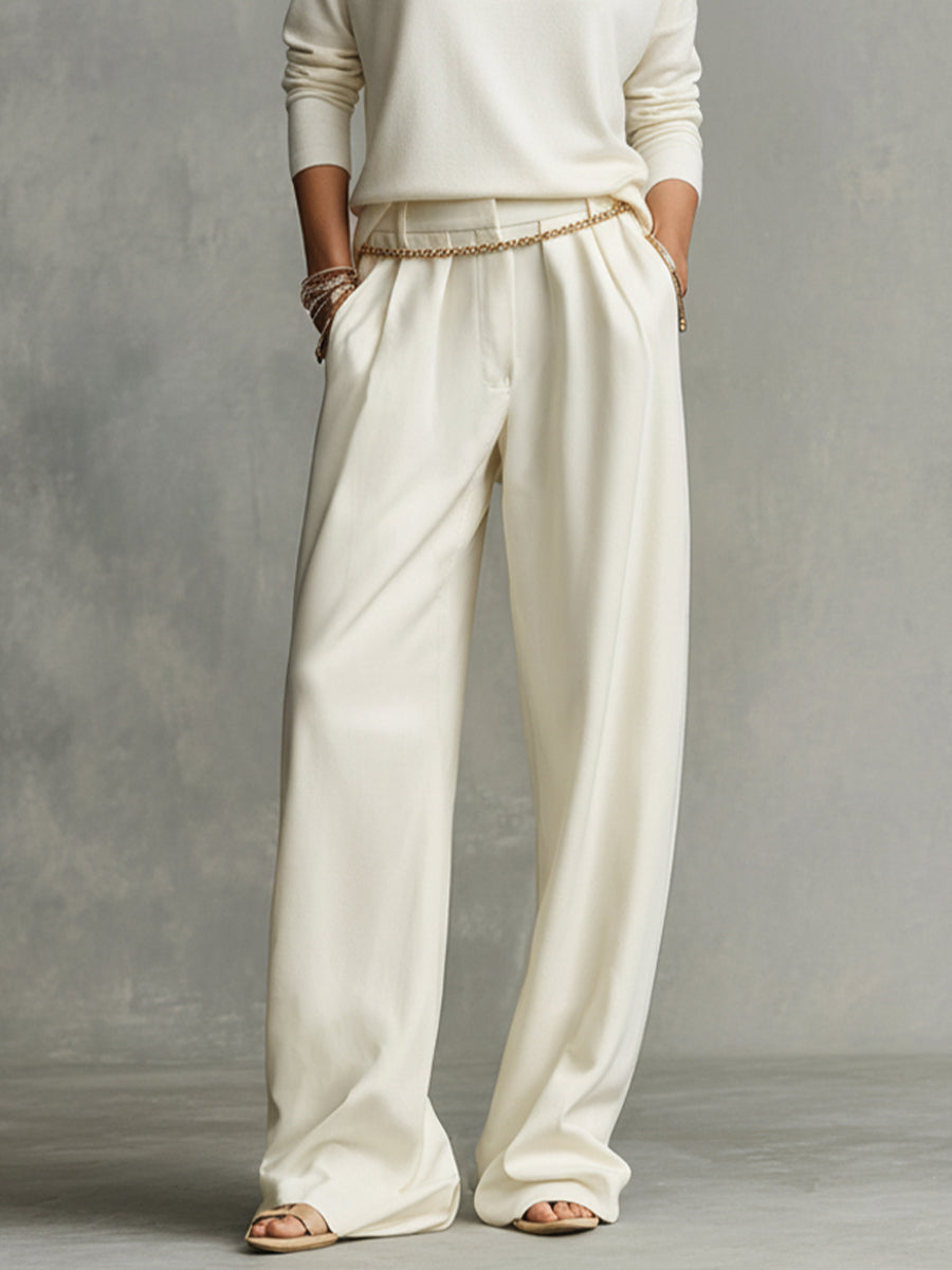 Ivory Oversized Knit Turtleneck