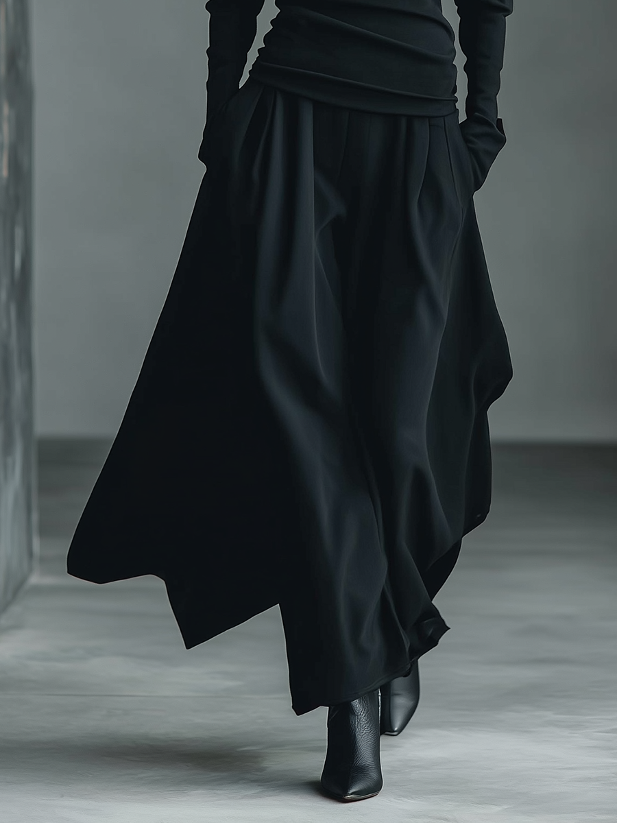 Black High-Waisted Skirt