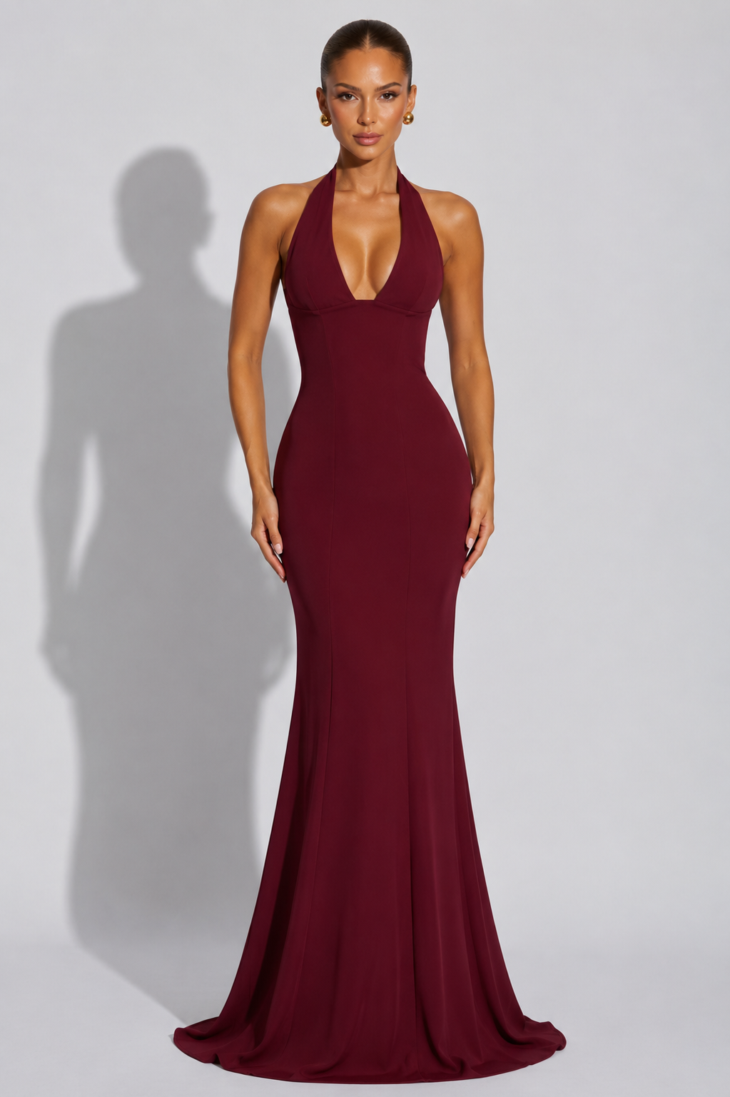 Sarah Maxi Dress - Cherry Lacquer
