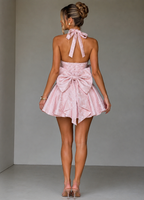 Freya Mini Dress - Soft Peach