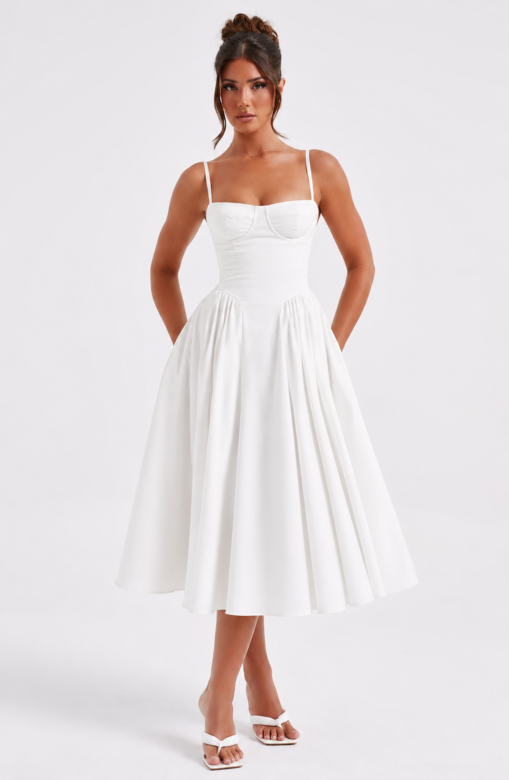 Rosie Midi Dress - Ivory