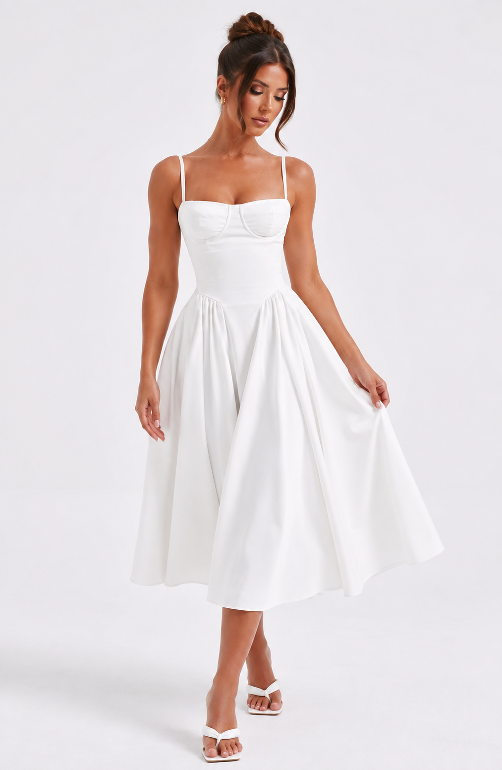 Rosie Midi Dress - Ivory