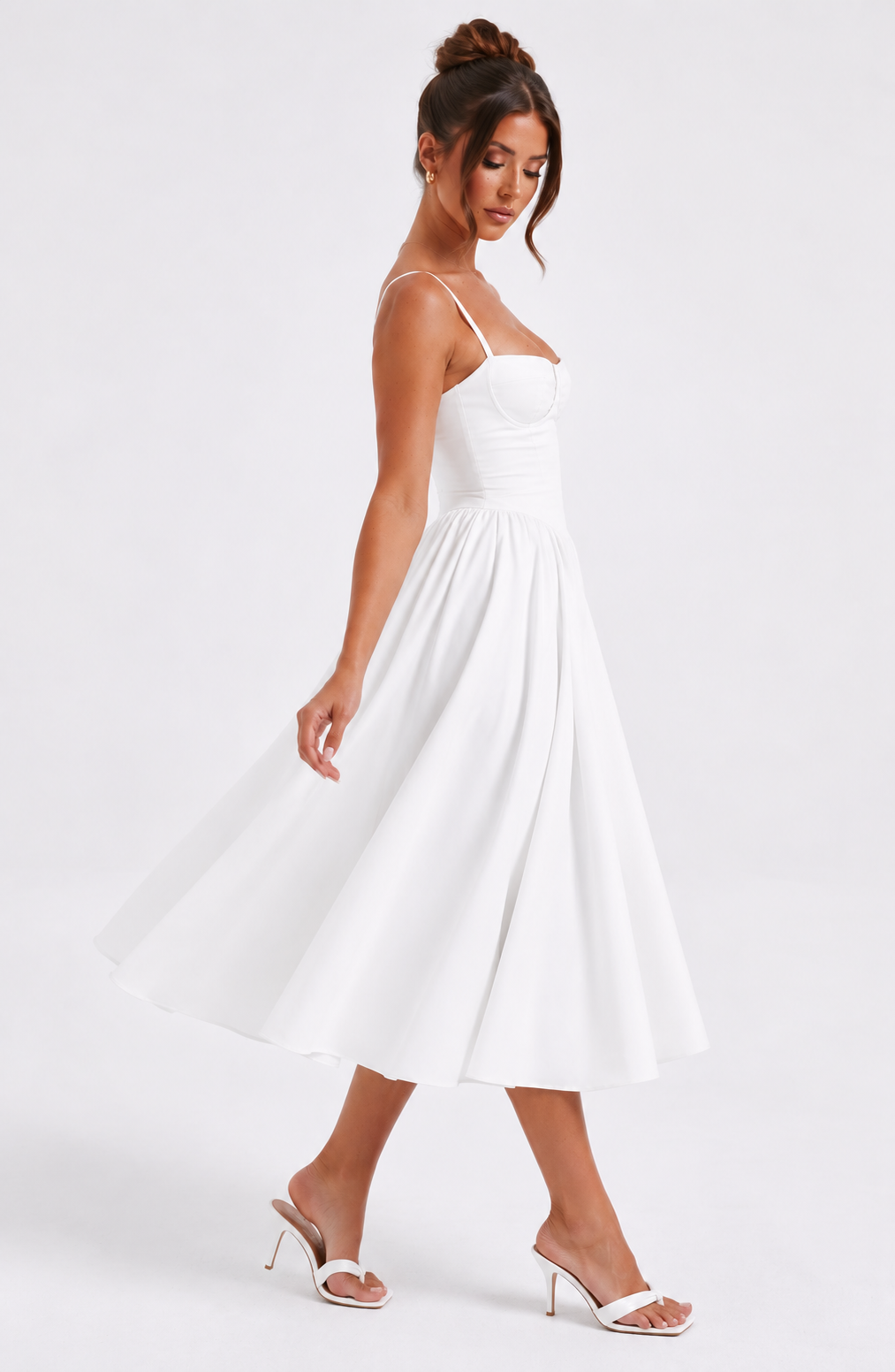 Rosie Midi Dress - Ivory