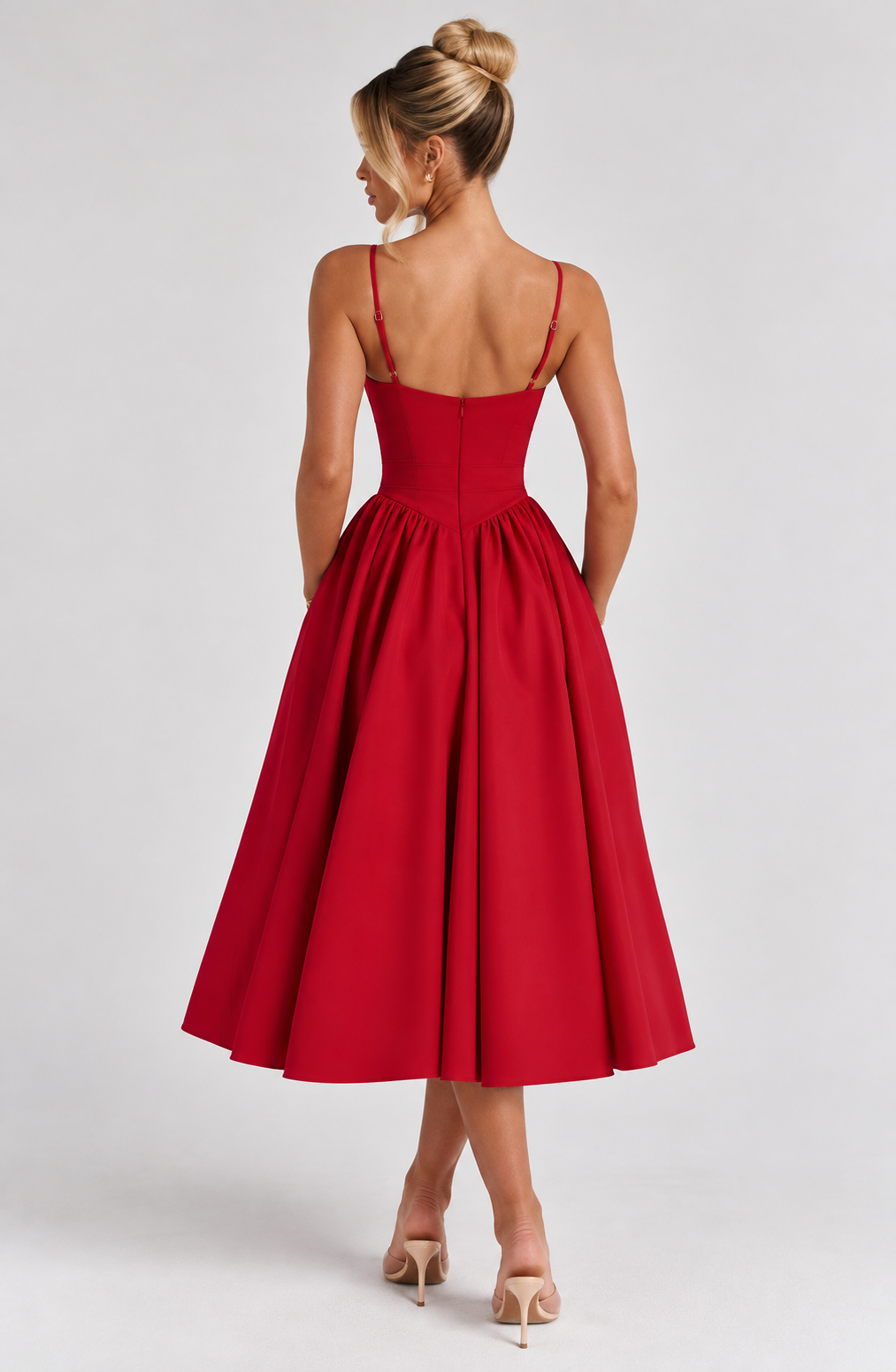Amber Midi Dress - Berry