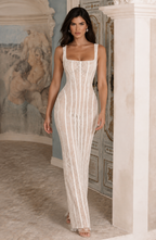 Sophie Midi Dress - Beige