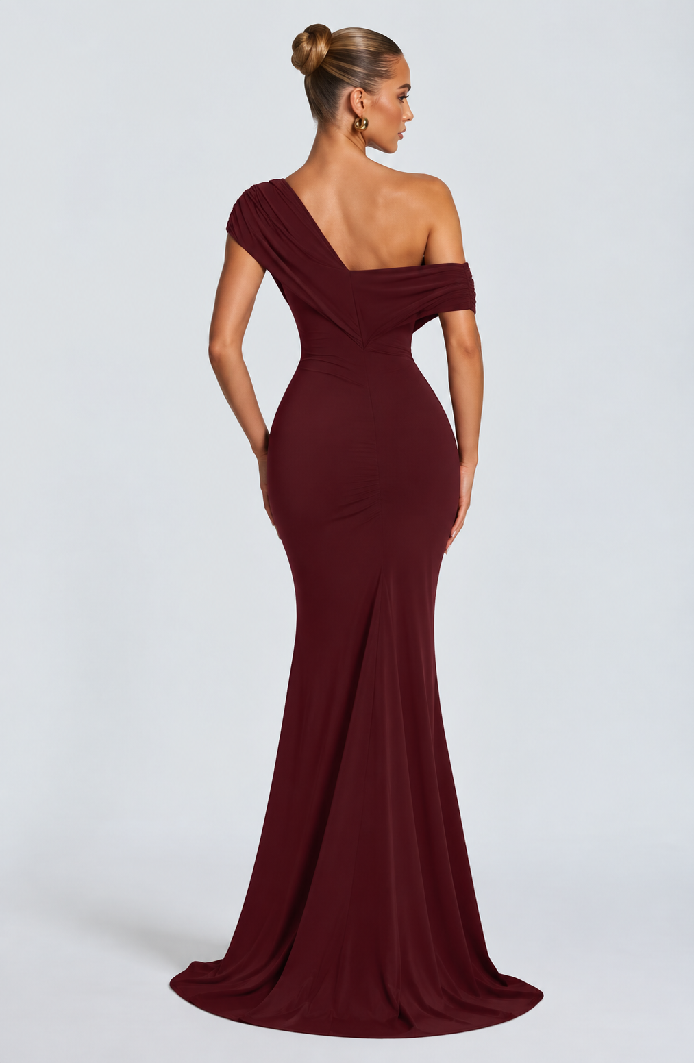 Clarice Maxi Dress - Wine Red