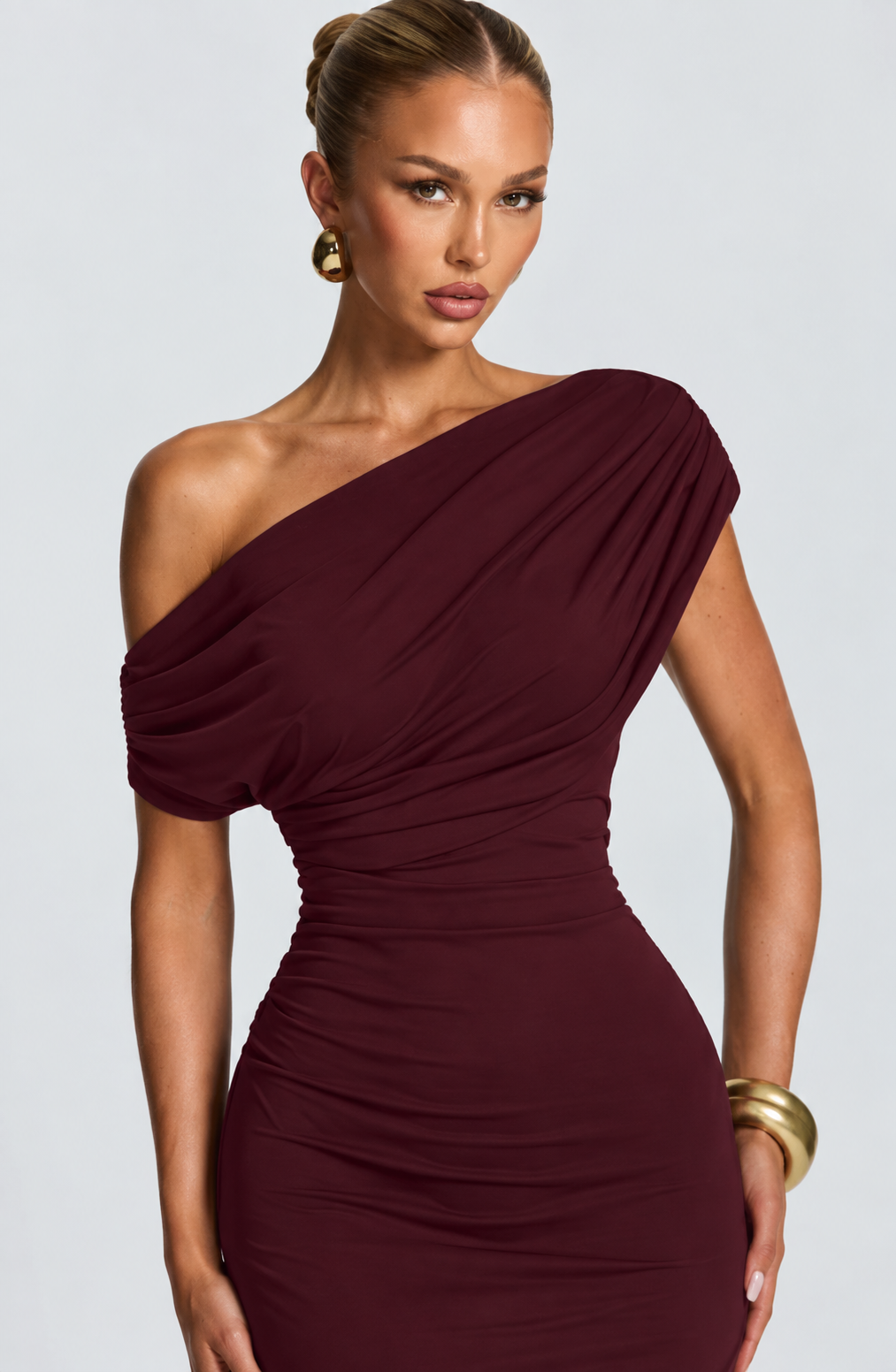 Clarice Maxi Dress - Wine Red