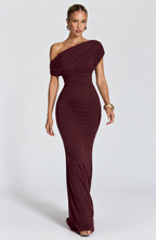 Clarice Maxi Dress - Wine Red