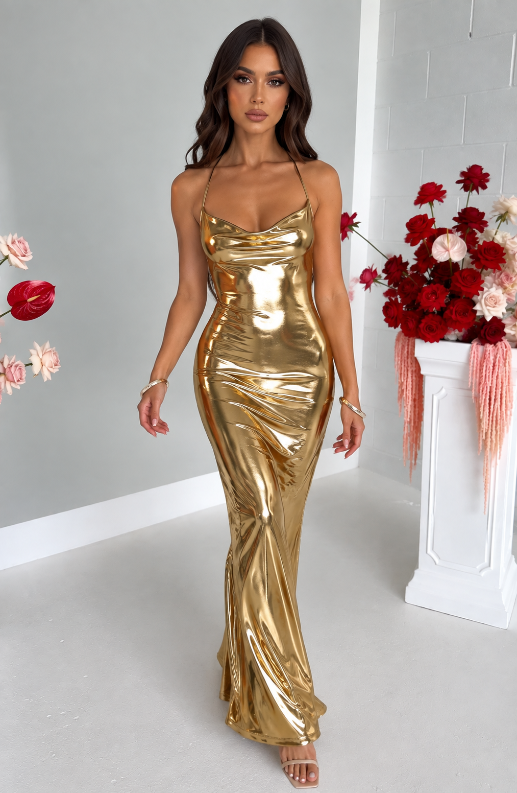 Alba Maxi Dress - Golden