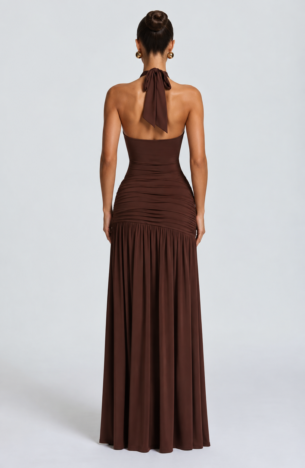 Cheryl Maxi Dress - Brown