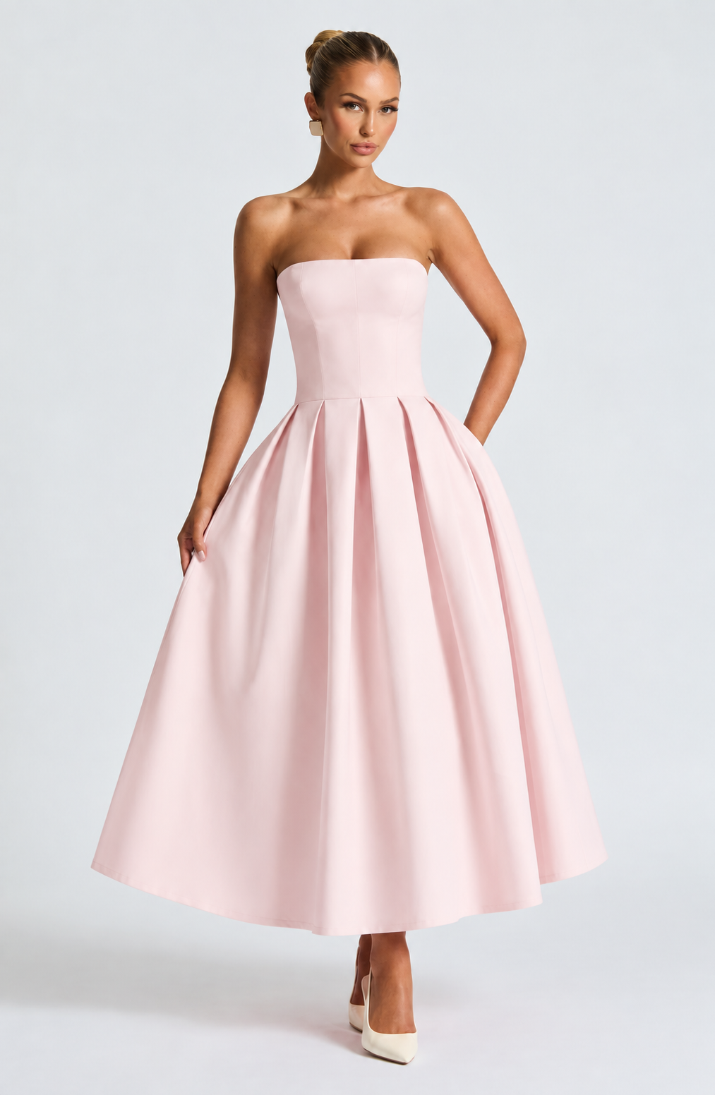 Emma Midi Dress - Blush