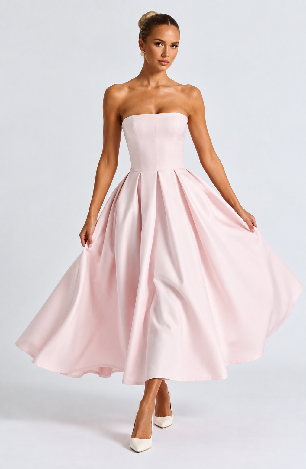 Emma Midi Dress - Blush