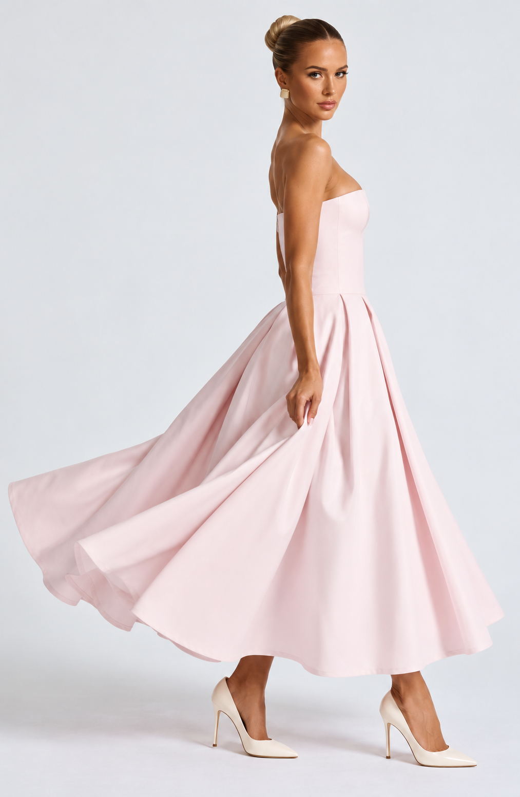 Emma Midi Dress - Blush