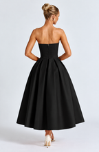 Emma Midi Dress - Black