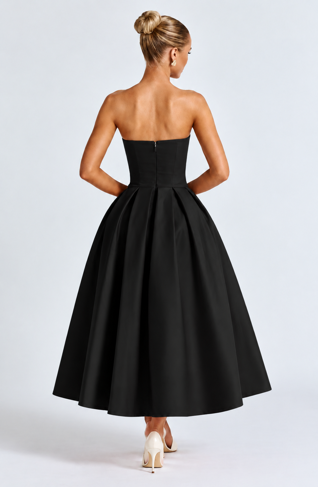 Emma Midi Dress - Black