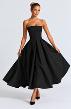 Emma Midi Dress - Black