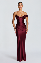 Chloe Maxi Dress - Cherry Lacquer