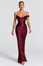 Chloe Maxi Dress - Cherry Lacquer
