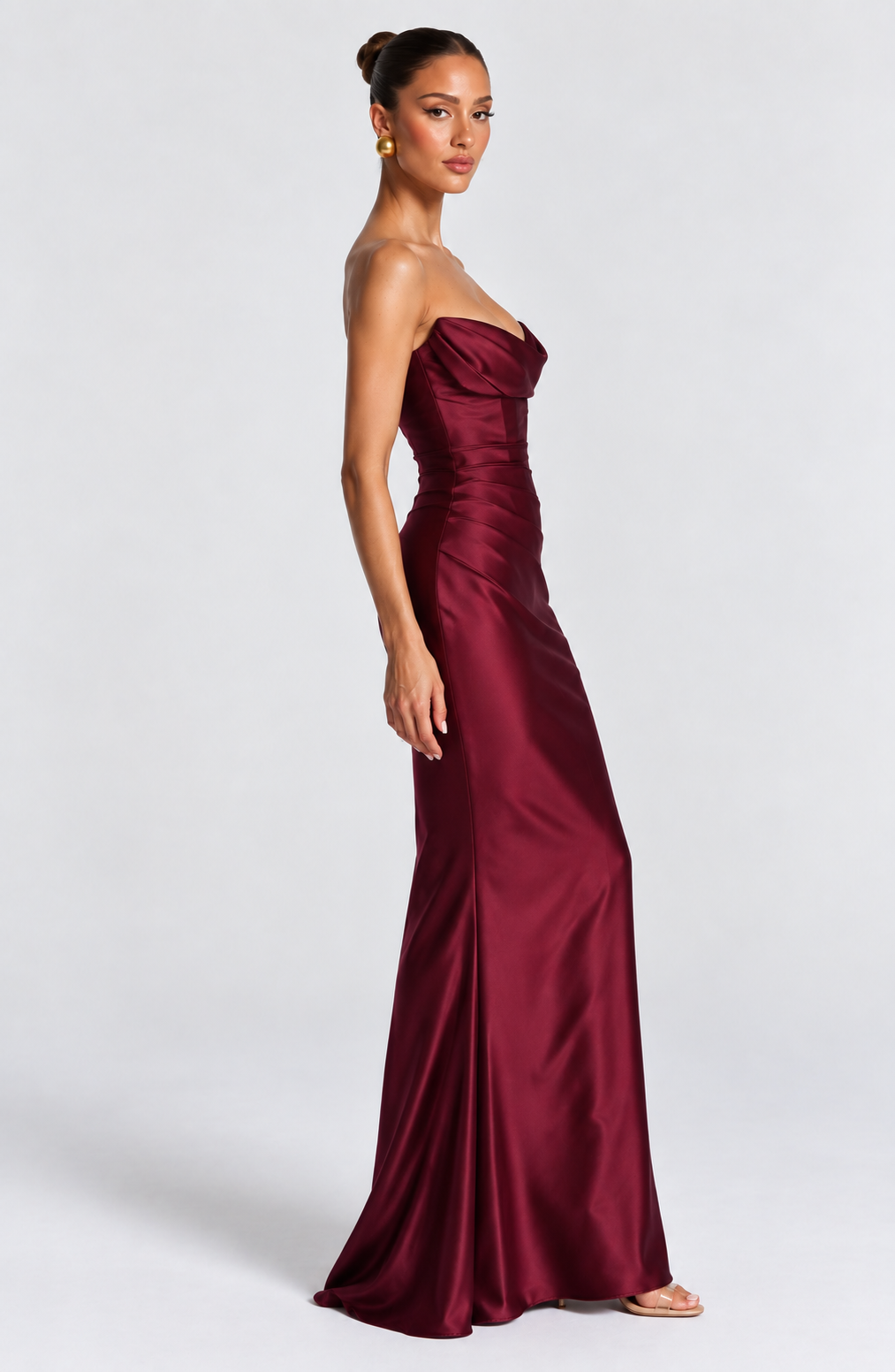 Chloe Maxi Dress - Cherry Lacquer