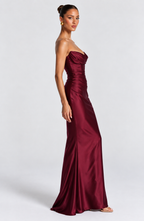 Chloe Maxi Dress - Cherry Lacquer