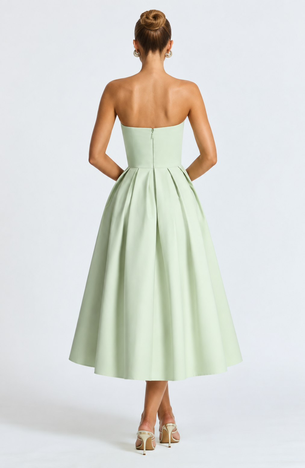 Emma Midi Dress - Lime