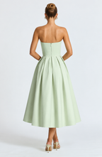 Emma Midi Dress - Lime