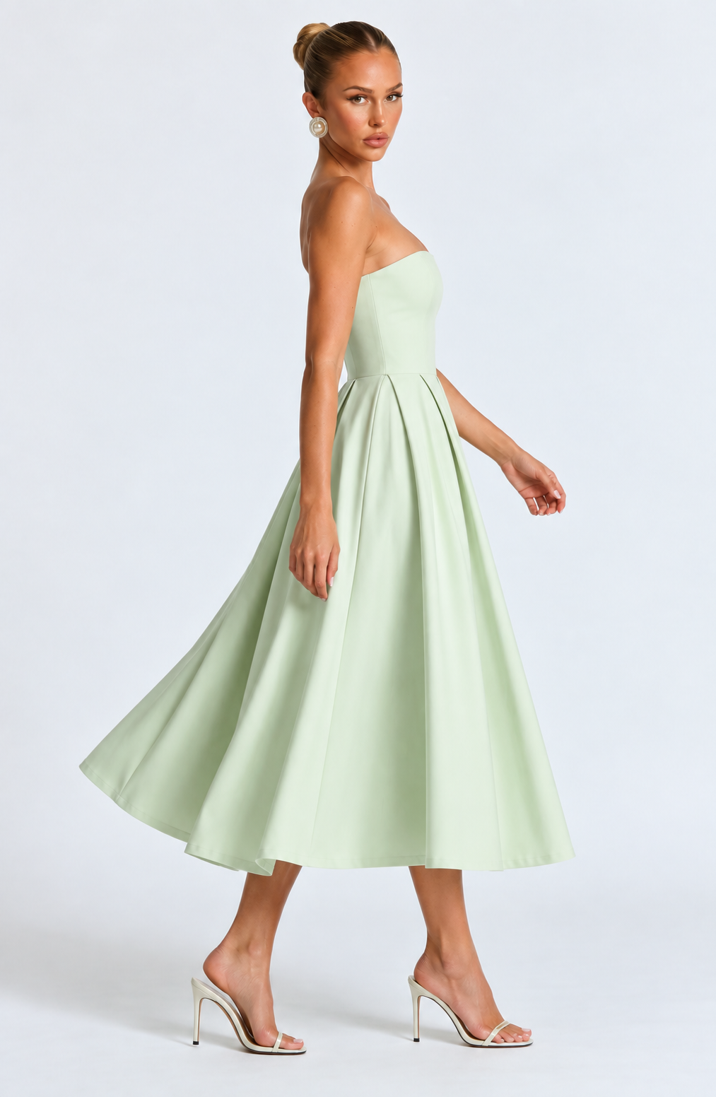 Emma Midi Dress - Lime