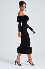 Harriet Midi Dress - Black