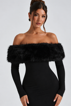Harriet Midi Dress - Black