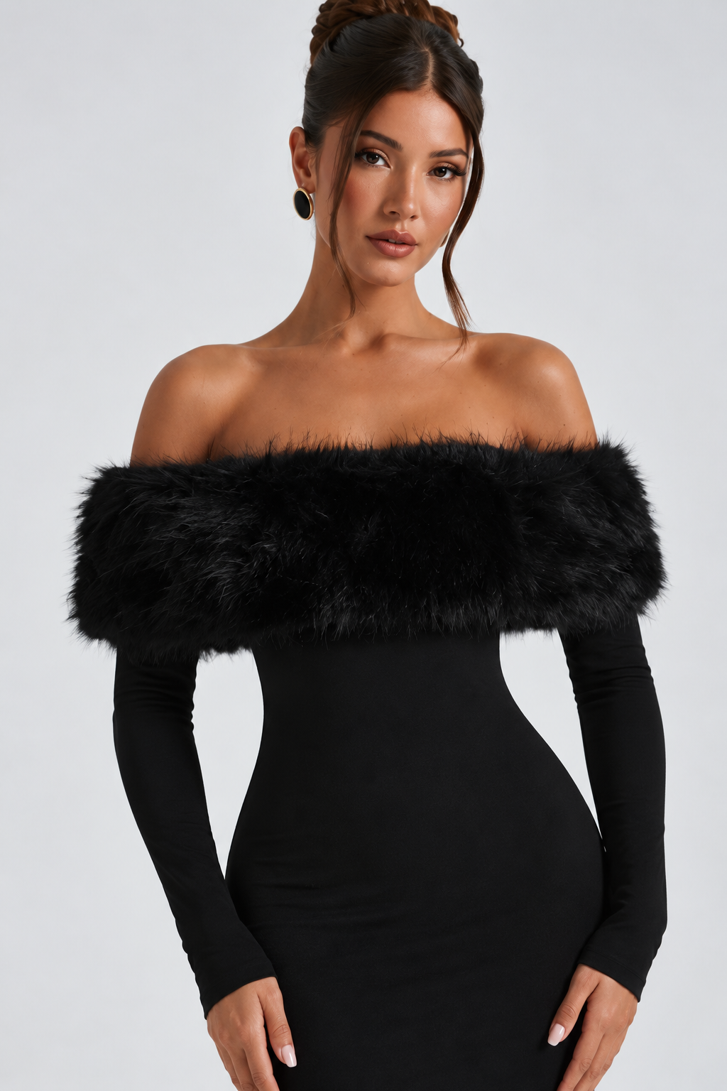 Harriet Midi Dress - Black