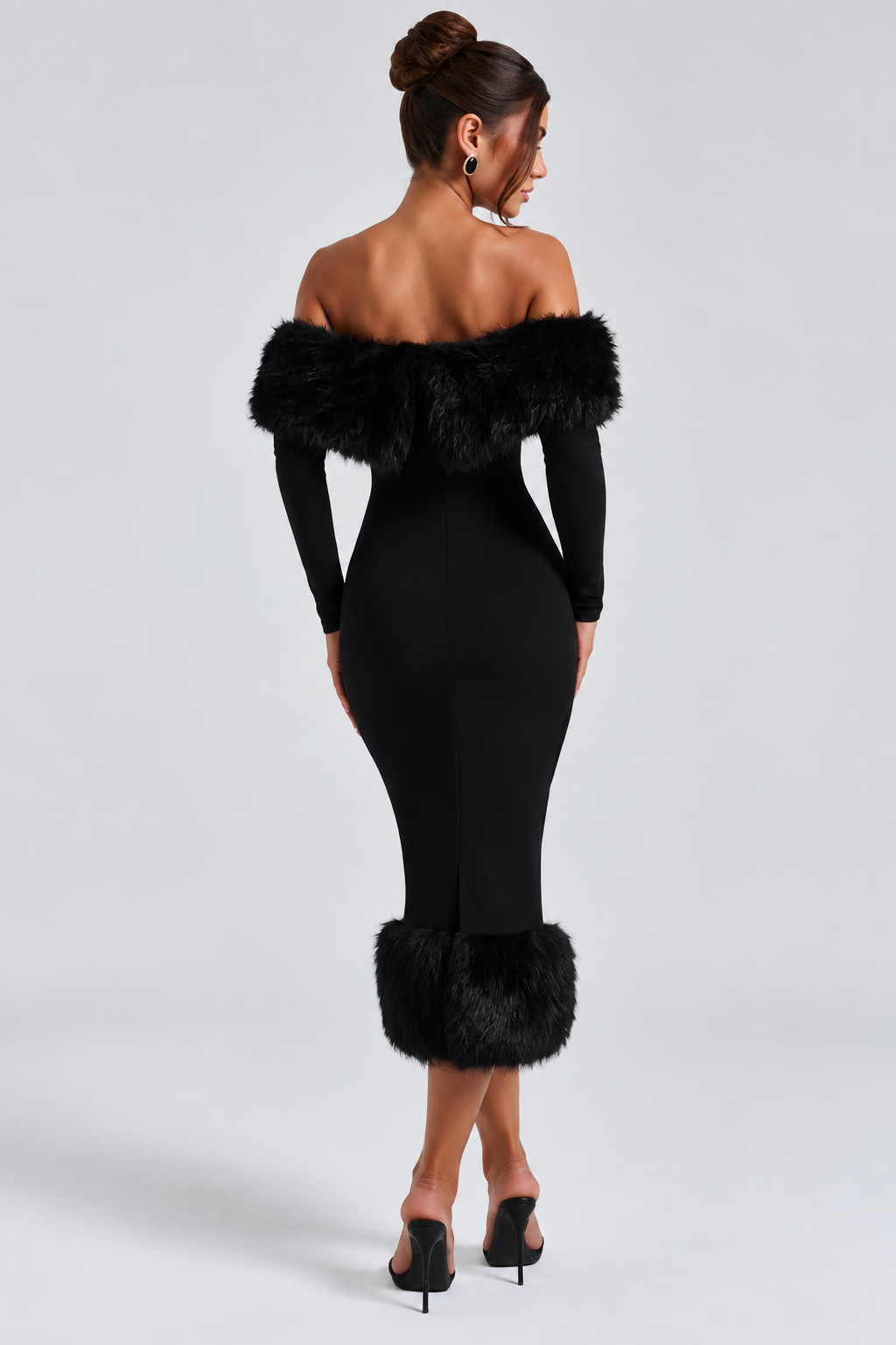 Harriet Midi Dress - Black
