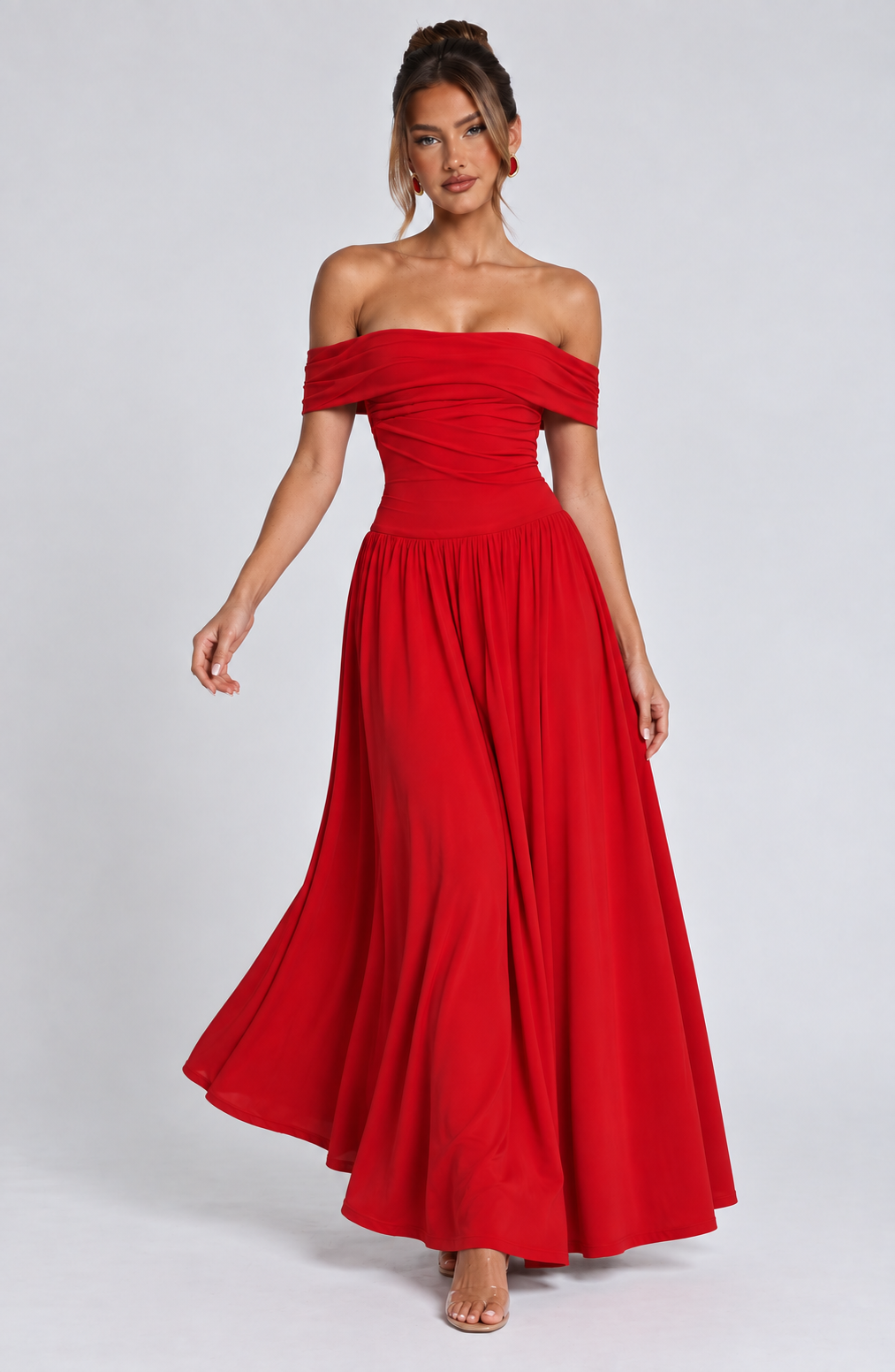 Lauren Midaxi Dress - Red