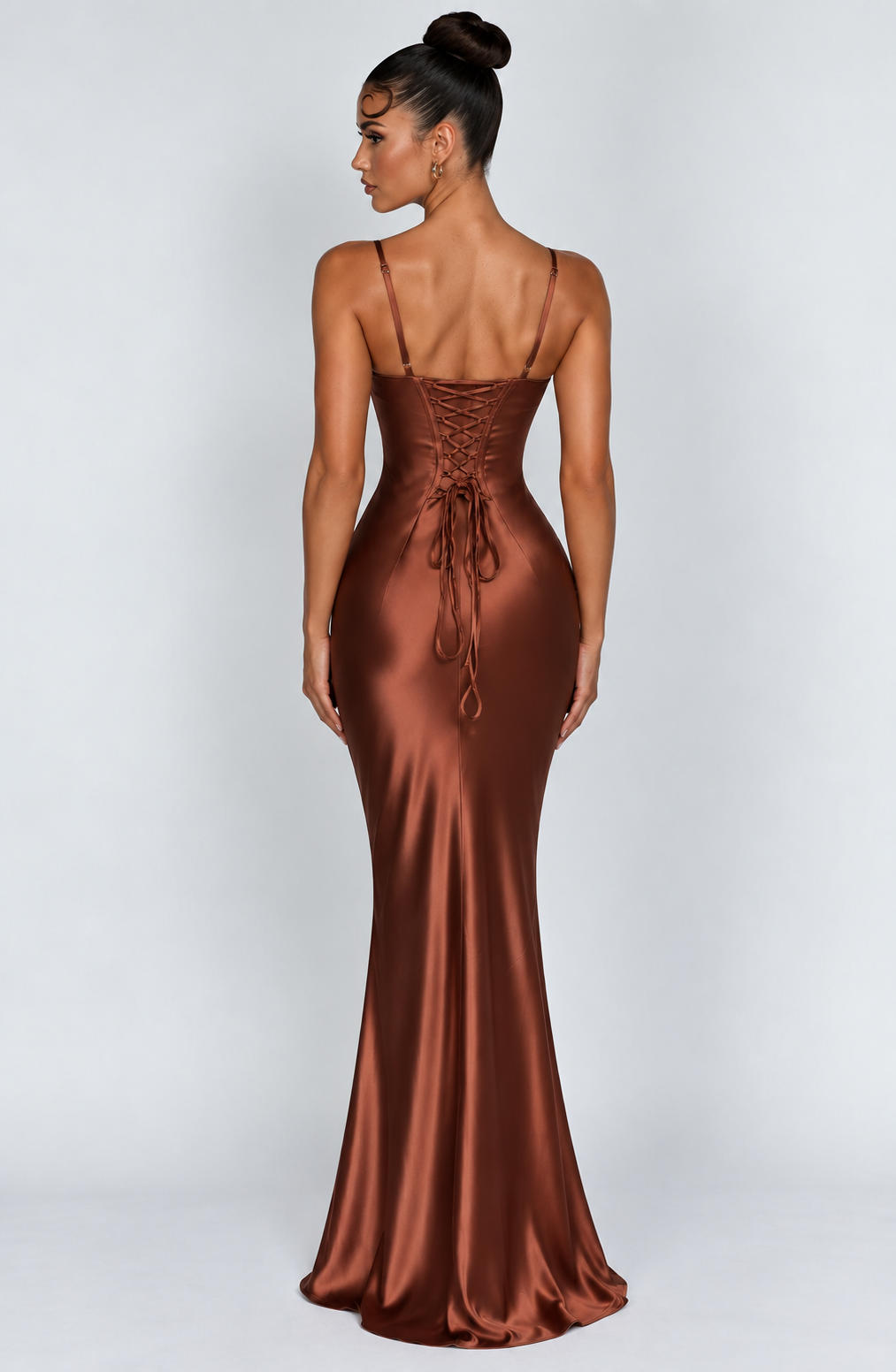 Freya Maxi Dress - Brown