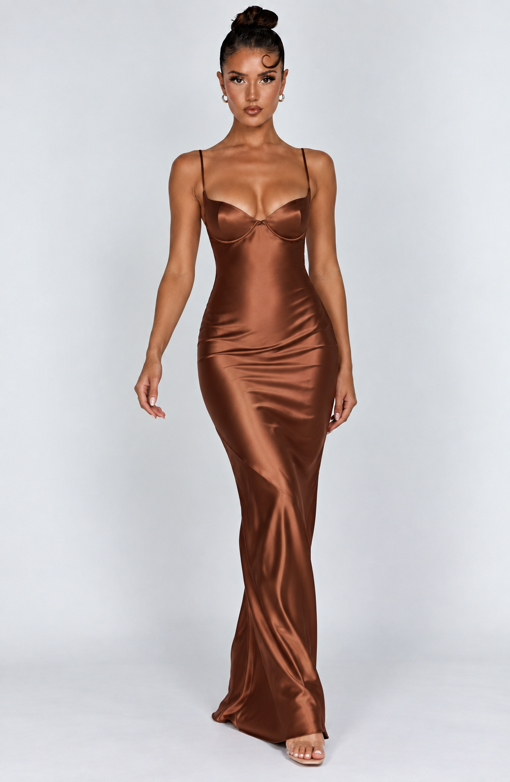 Freya Maxi Dress - Brown