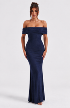 Sophie Midi Dress - Blue