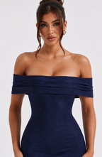 Sophie Midi Dress - Blue