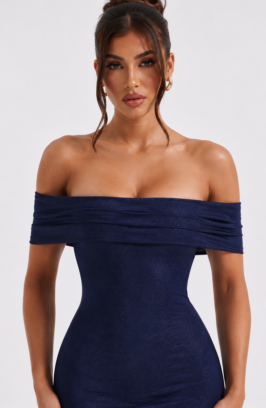 Sophie Midi Dress - Blue