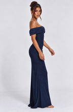 Sophie Midi Dress - Blue