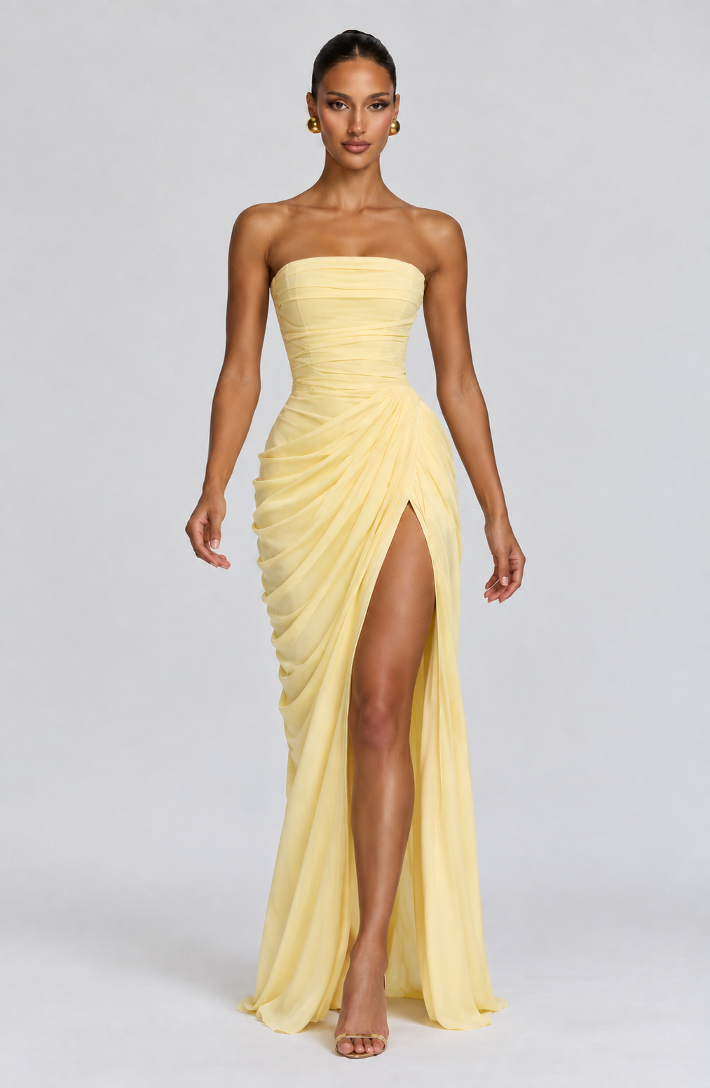 Chloe Maxi Dress - Lemon